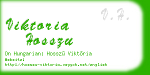viktoria hosszu business card