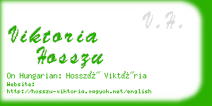 viktoria hosszu business card